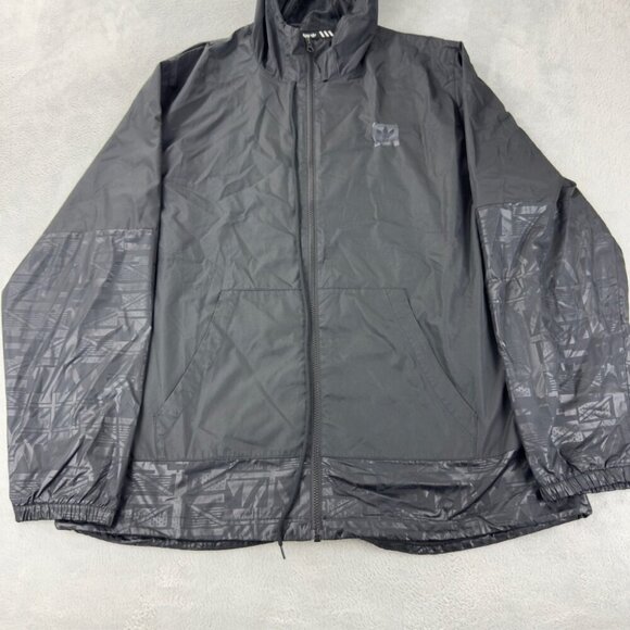 Adidas Originals Black Windbreaker Lightweight Jacket Men’s Size XL - Picture 7 of 14